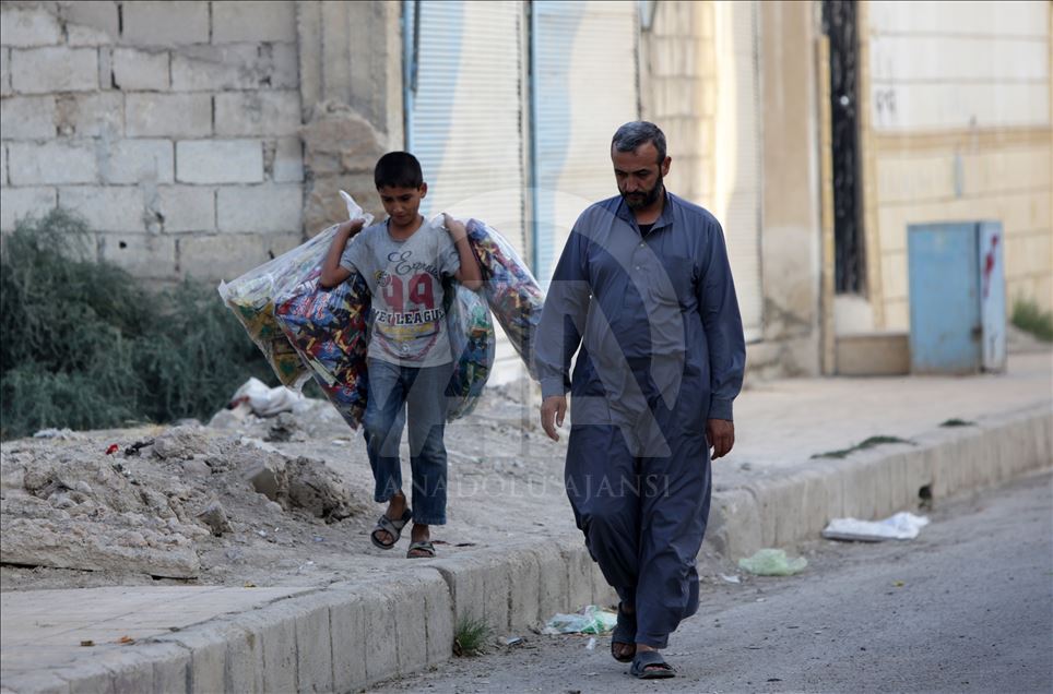 Tel Abyad'da terörün izleri hızla siliniyor