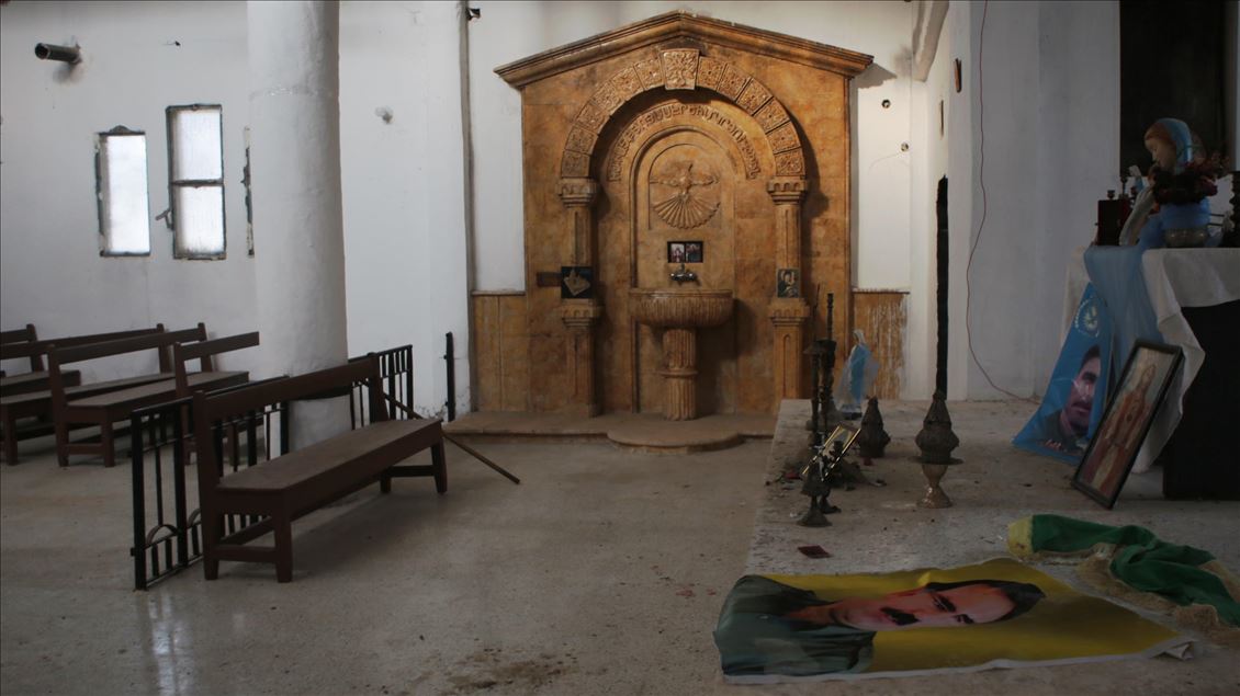 YPG/PKK shndërroi në shtab kishën armene
