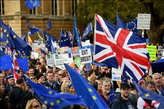 Protestas en Londres por el Brexit