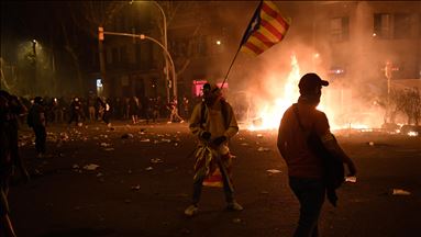 Katalonya'da bağımsızlık yanlısı protestocular Barcelona'da toplandı