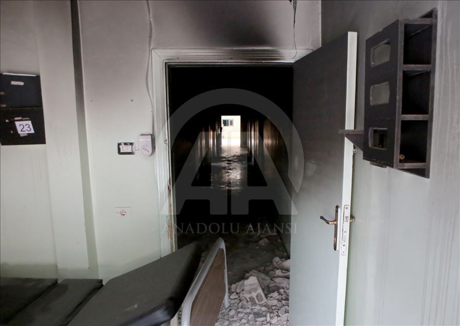 YPG/PKK'nın Tel Abyad'ta tahrip ettiği hastane