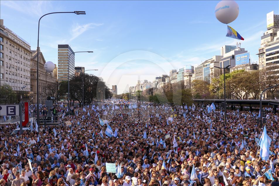 Arjantin'de "Milyonun yürüyüşü" etkinliği
