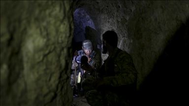 Tel Abyad'da YPG/PKK'lıların kazdığı tüneller ortaya çıkarıldı