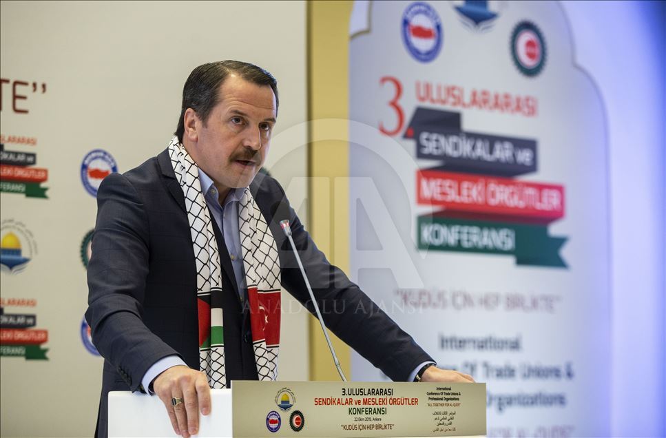 
الائتلاف النقابي العالمي لدعم فلسطين يعقد مؤتمره الثالث في أنقرة 