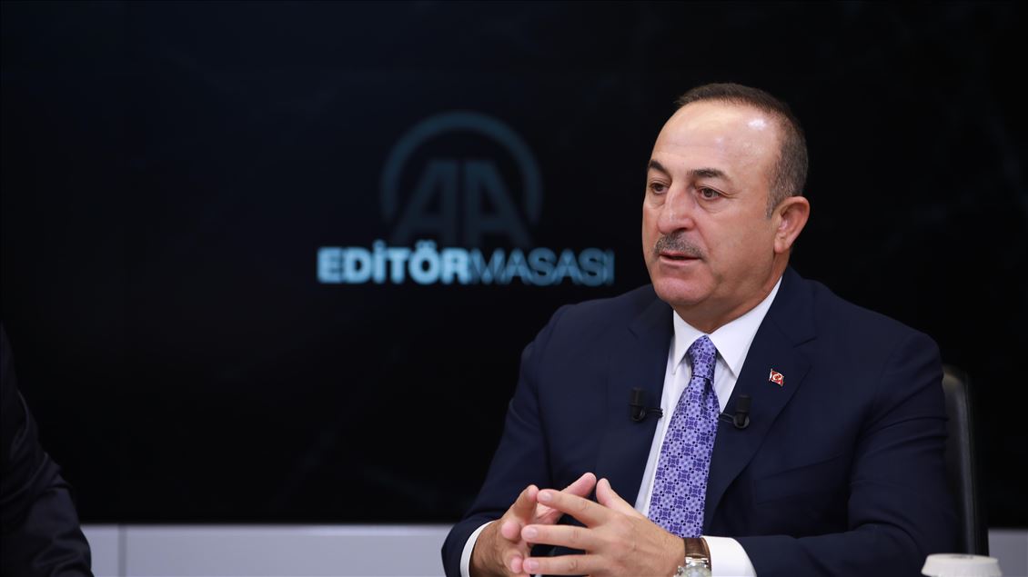 Dışişleri Bakanı Mevlüt Çavuşoğlu, AA Editör Masası'nda