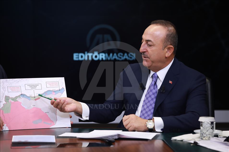 Dışişleri Bakanı Mevlüt Çavuşoğlu, AA Editör Masası'nda