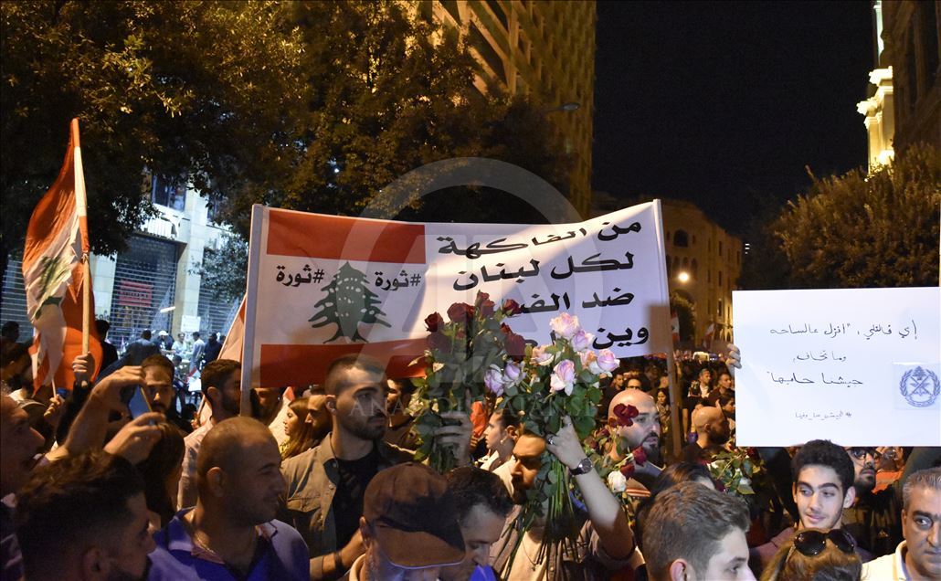 Lübnan'daki hükümet karşıtı gösteriler 7'nci gününde
