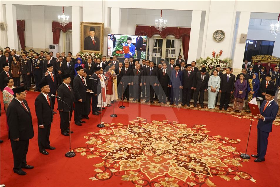 Pelantikan menteri Kabinet Indonesia Maju