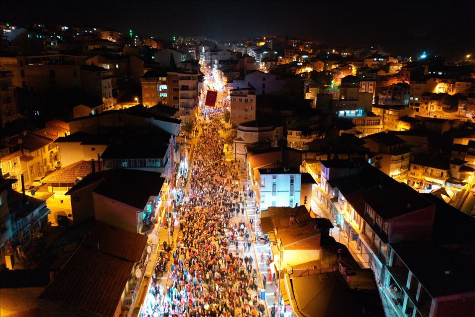 Manisa'da Barış Pınarı Harekatına destek yürüyüşü 