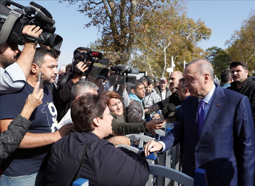 Türkiye Cumhurbaşkanı Erdoğan İstanbul'da