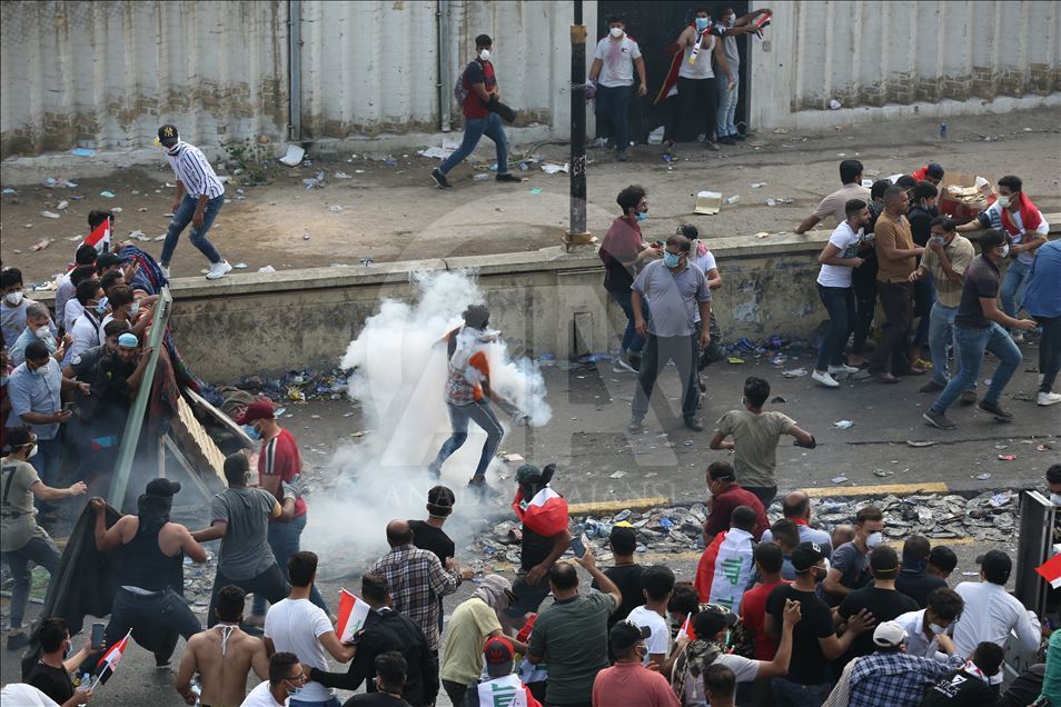 احتجاجات العراق في يومها الرابع