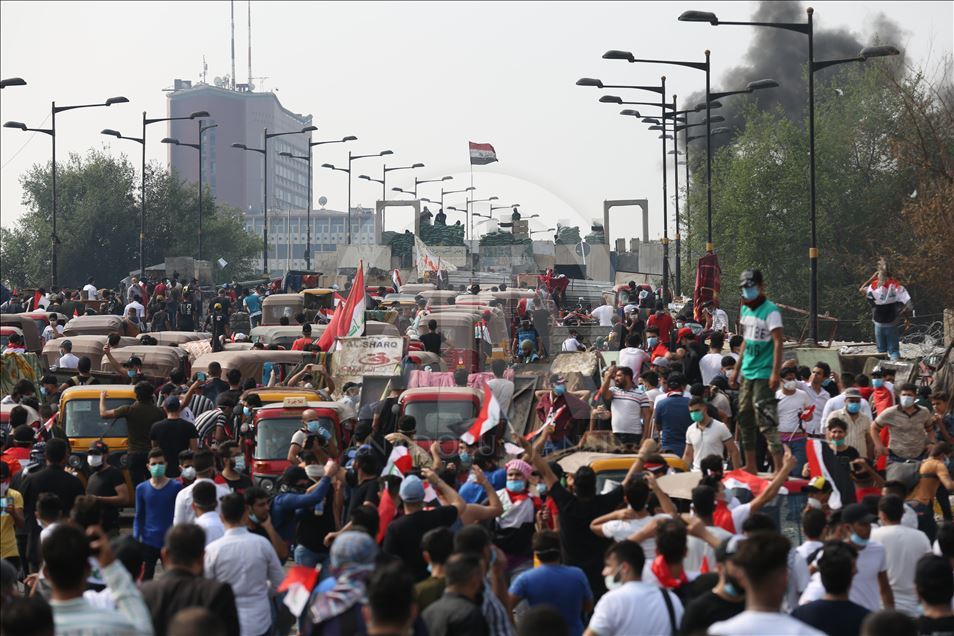 احتجاجات العراق في يومها الرابع