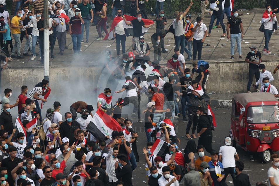 احتجاجات العراق في يومها الرابع