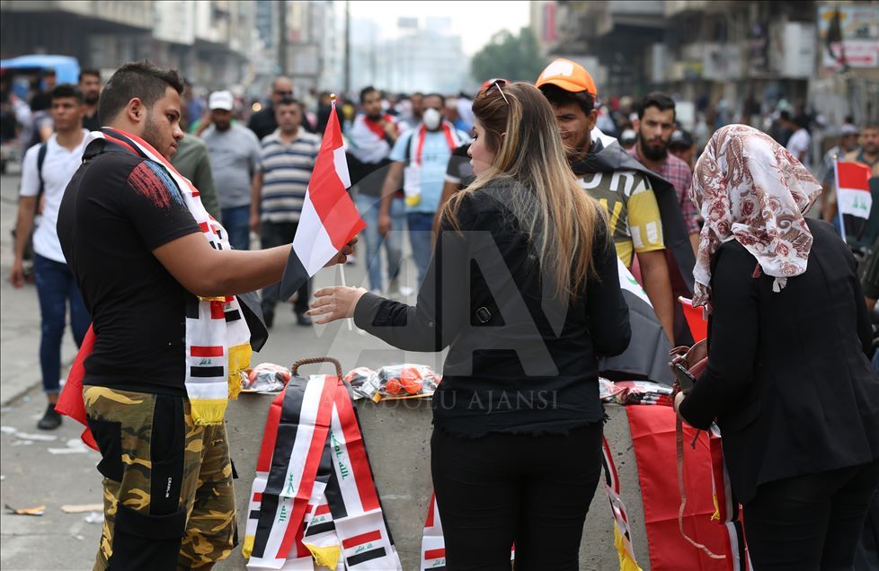 احتجاجات العراق في يومها الرابع