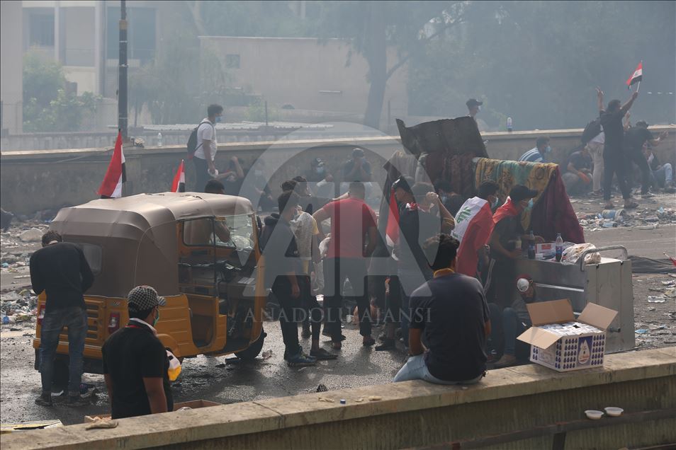 احتجاجات العراق في يومها الرابع