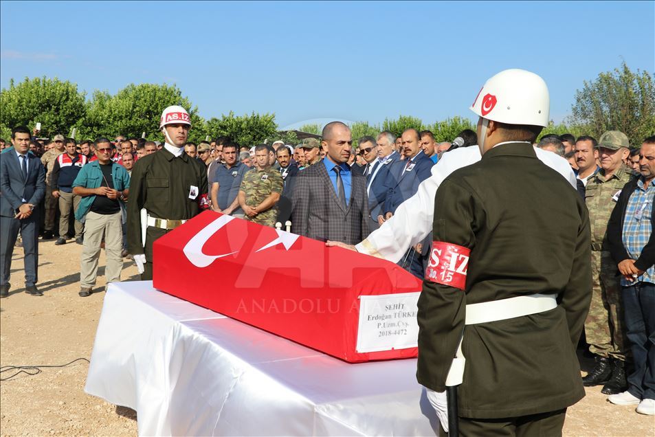 Şehit Erdoğan Türkel son yolculuğuna uğurlandı
