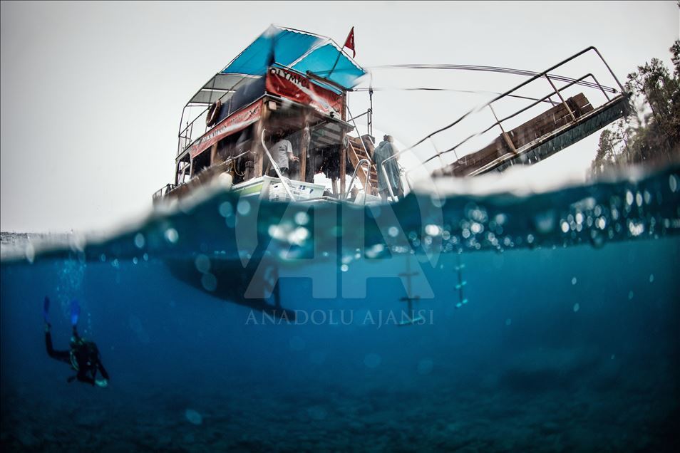 Diving Tourism in ancient Lycian coastal town of Olympos