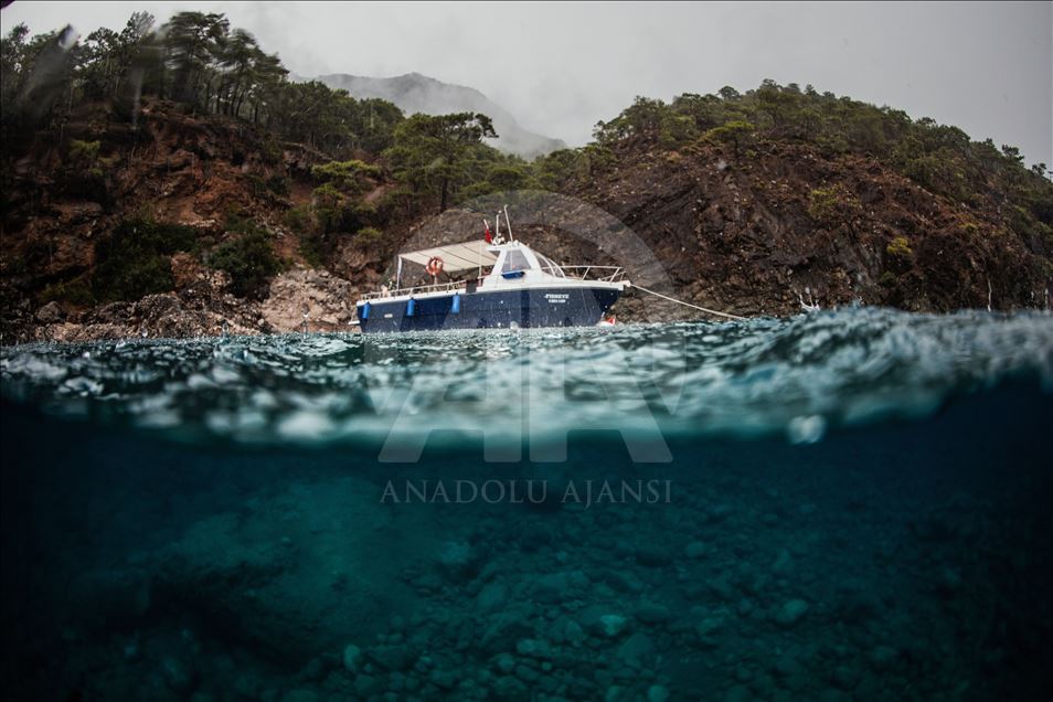 Diving Tourism in ancient Lycian coastal town of Olympos