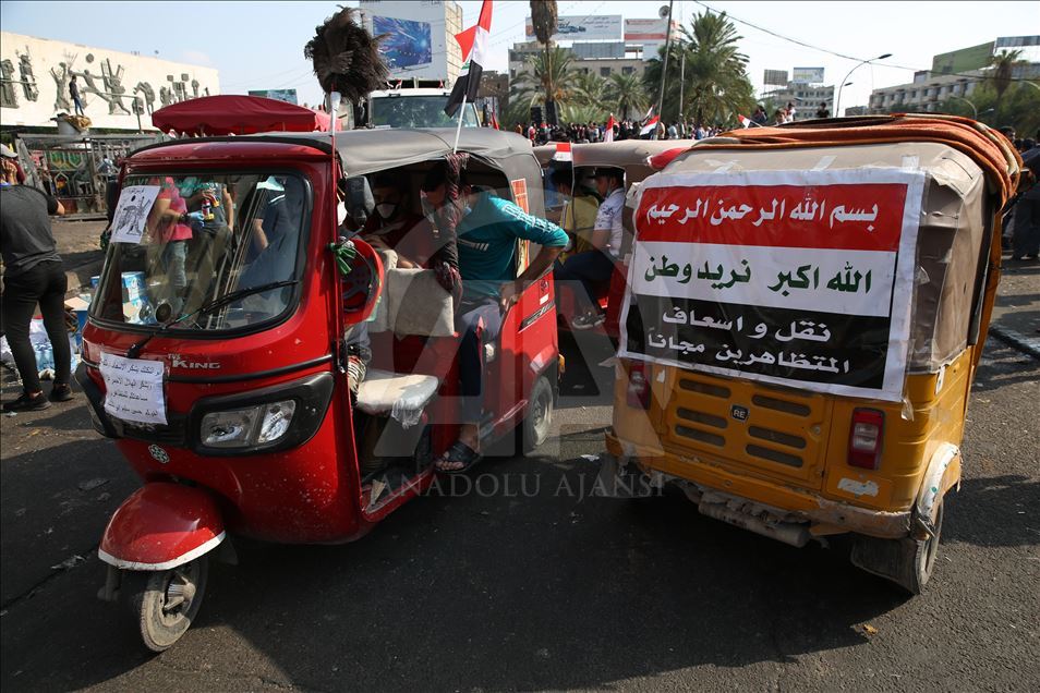 "Tuk tuk", mjetet simbol të protestave në Bagdad
