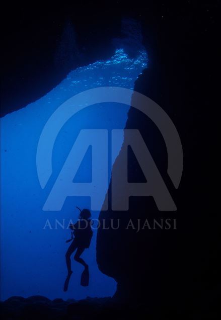 Diving Tourism in ancient Lycian coastal town of Olympos