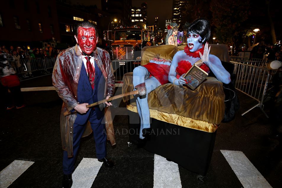 La marche traditionnelle d'Halloween à New York