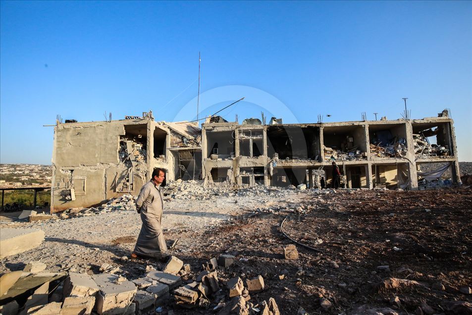 Hospital de niños en Idlib, Siria, es destruido por bombardeos