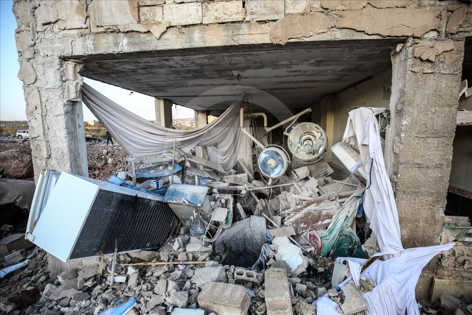 Hospital de niños en Idlib, Siria, es destruido por bombardeos