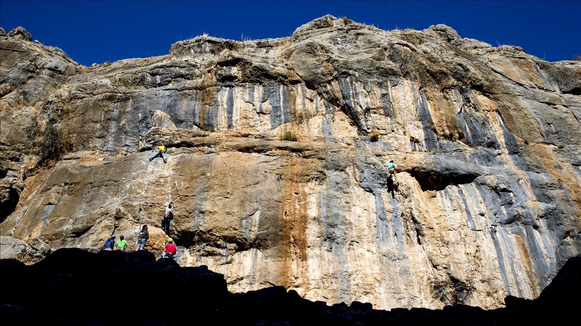 First rock climbing in Turkey's Diyarbakir