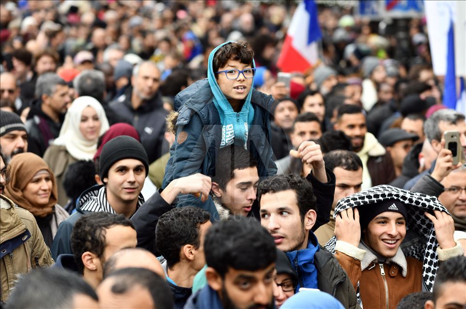 Protest against Islamophobia in Paris