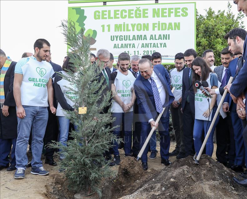 Turkish Foreign Minister Mevlut Cavusoglu in Antalya
