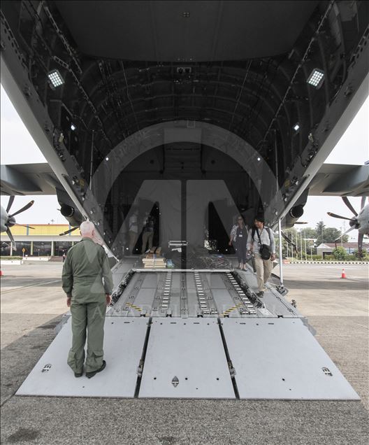 Pesawat A400M milik AU Inggris berkunjung ke Indonesia