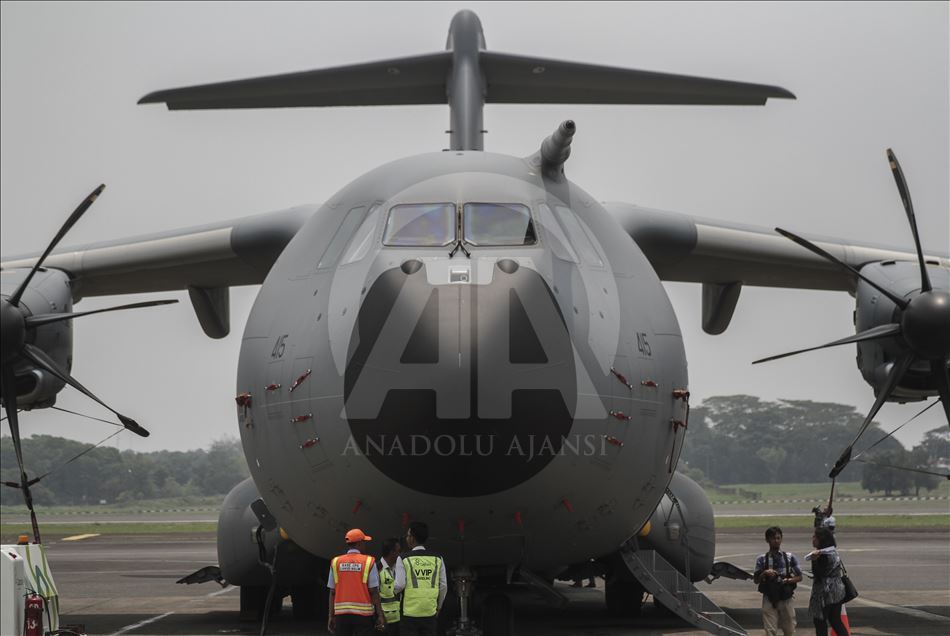 Pesawat A400M milik AU Inggris berkunjung ke Indonesia