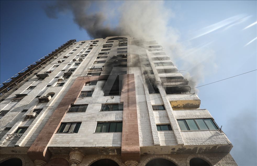 انفجار في بناية غربي مدينة غزة
