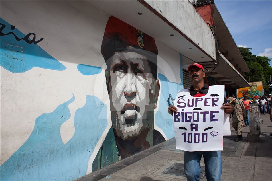 Venezuela'da Bolivya eski Devlet Başkanı Evo Morales'e destek gösterisi
