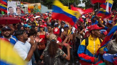 Venezuela'da Bolivya eski Devlet Başkanı Evo Morales'e destek gösterisi