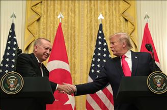 مؤتمر صحفي مشترك للرئيس التركي أردوغان مع نظيره الامريكي ترامب