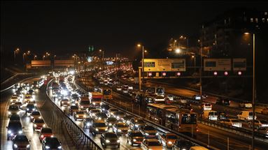 İstanbul'da trafik yoğunluğu