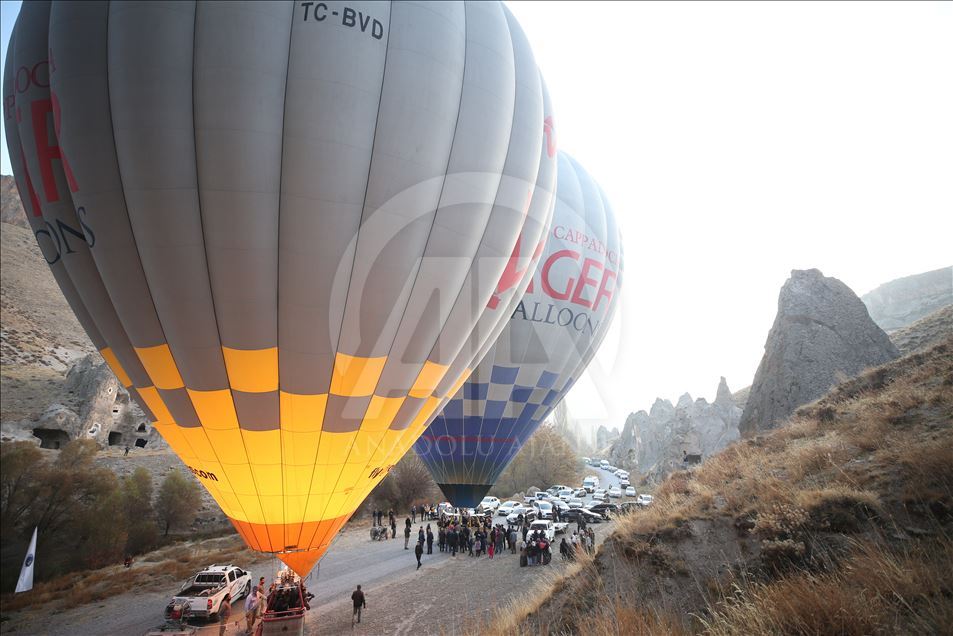 "Kayseri'nin Kapadokyası"nda ilk balon heyecanı