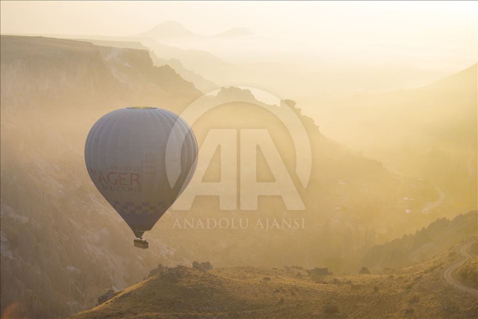 "Kayseri'nin Kapadokyası"nda ilk balon heyecanı
