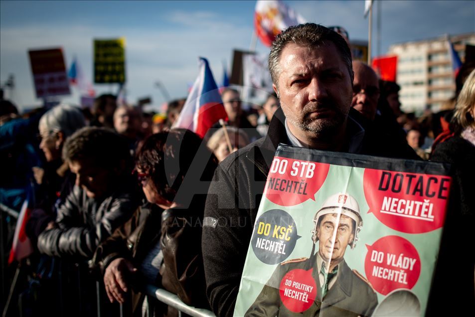 Çekya'da protesto