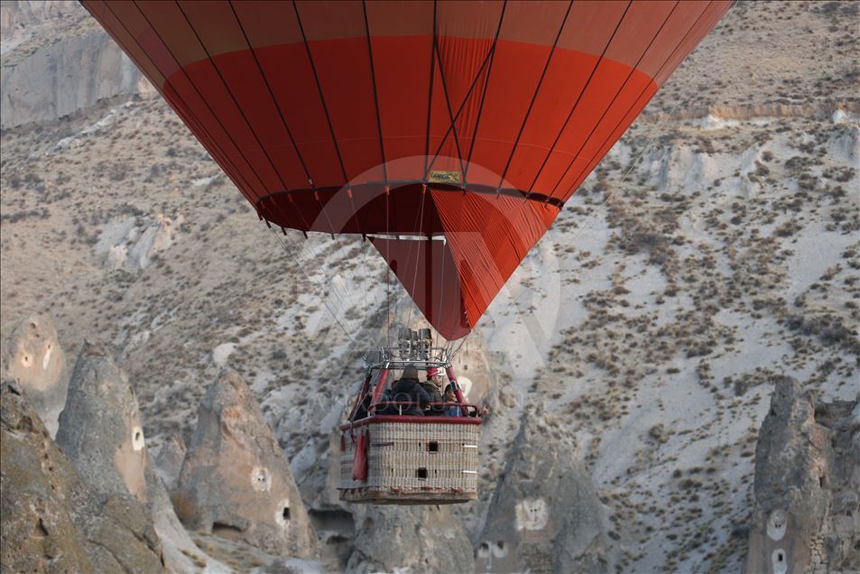 "Kayseri'nin Kapadokyası"nda ilk balon heyecanı