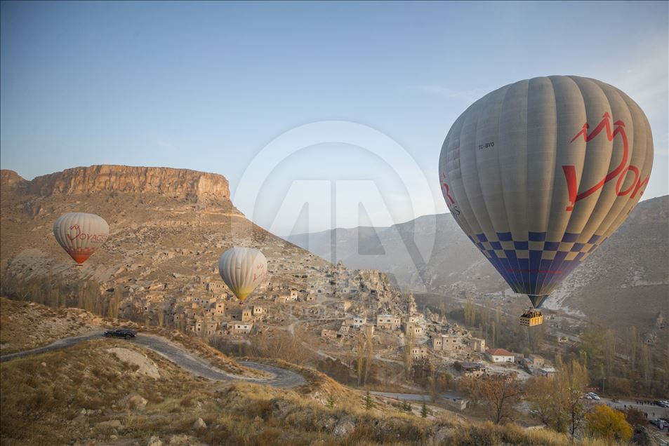 "Kayseri'nin Kapadokyası"nda ilk balon heyecanı