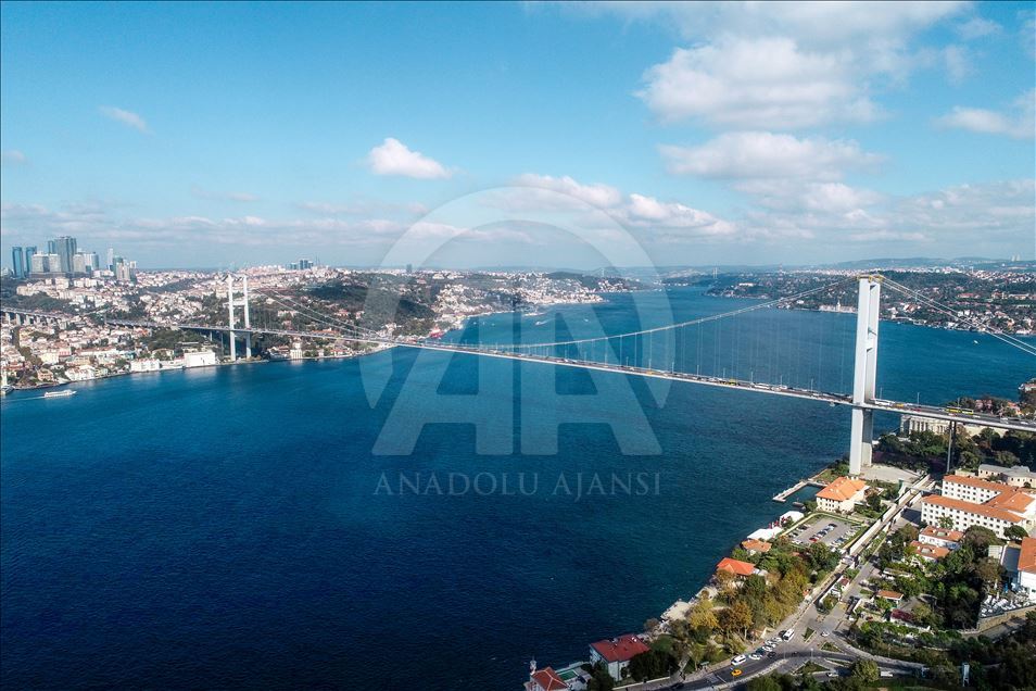 Bridges in Istanbul linking Asia and Europe
