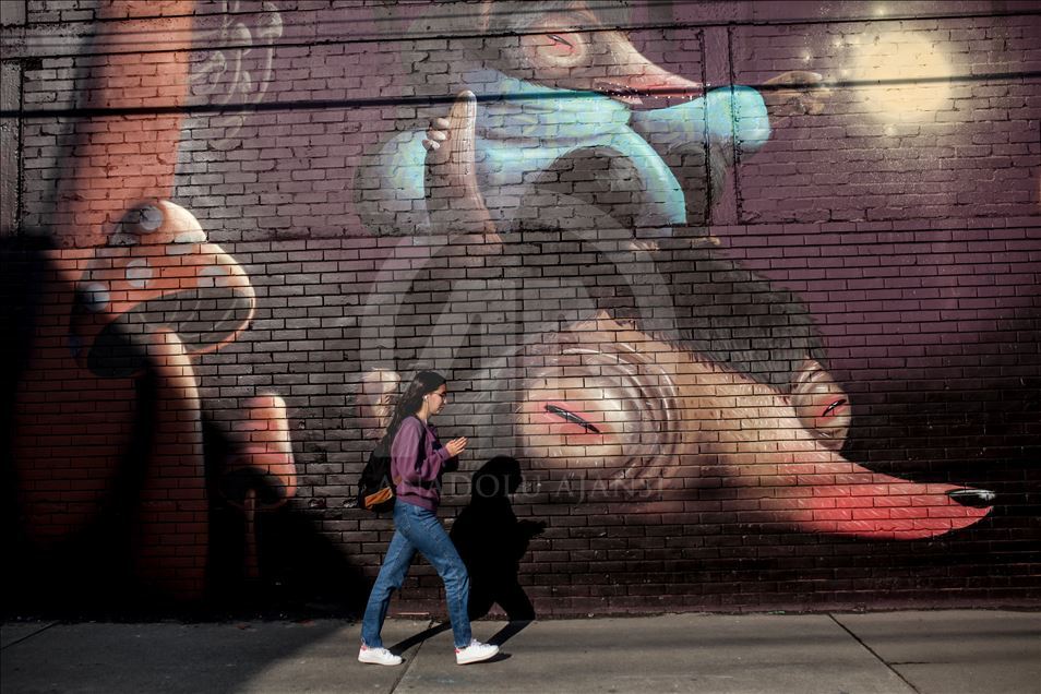 Bogota'daki grafiti alanının dördüncü bölümü