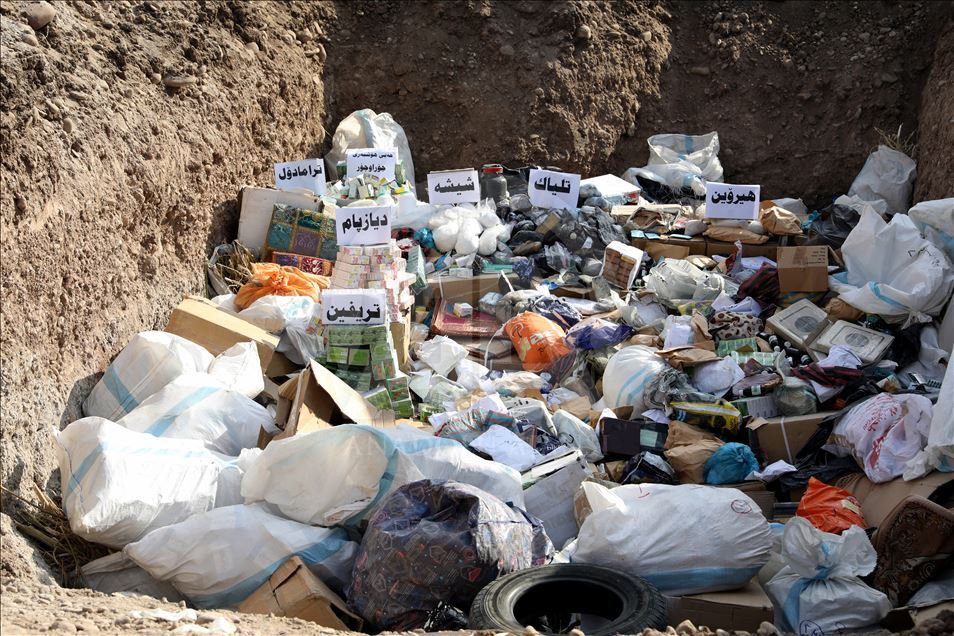 هەولێر.. لەناوبردنی بڕێکی زۆری ماددەی هۆشبەر