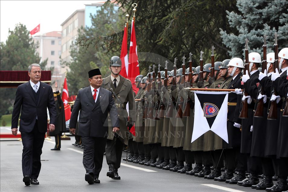 Hulusi Akar - Prabowo Subianto meeting