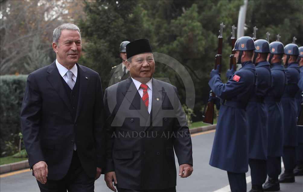 Hulusi Akar - Prabowo Subianto meeting