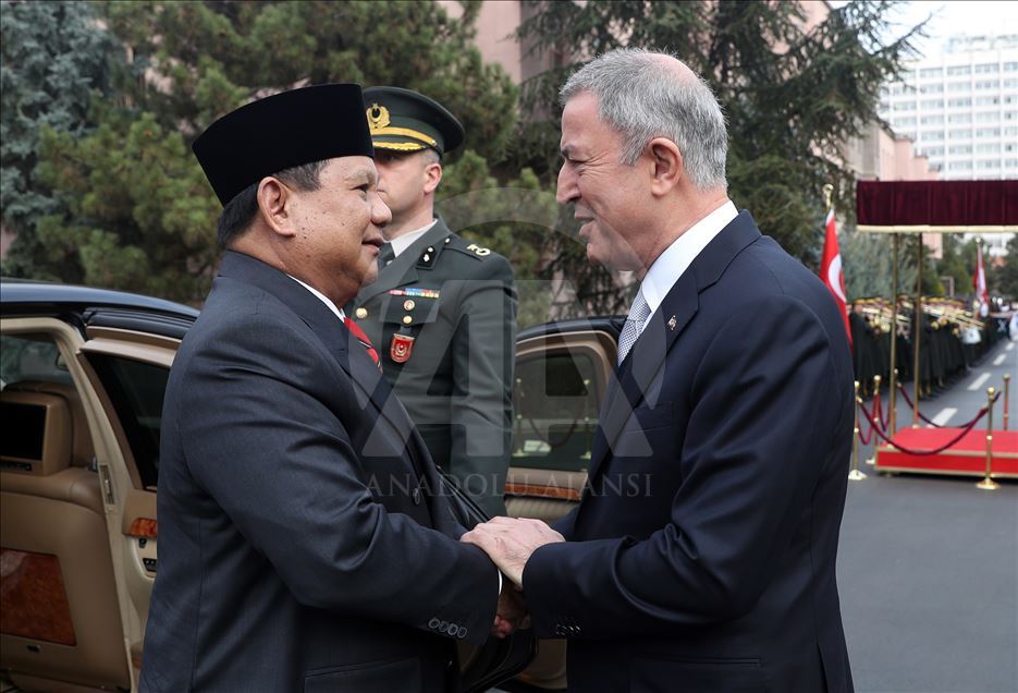 Hulusi Akar - Prabowo Subianto meeting