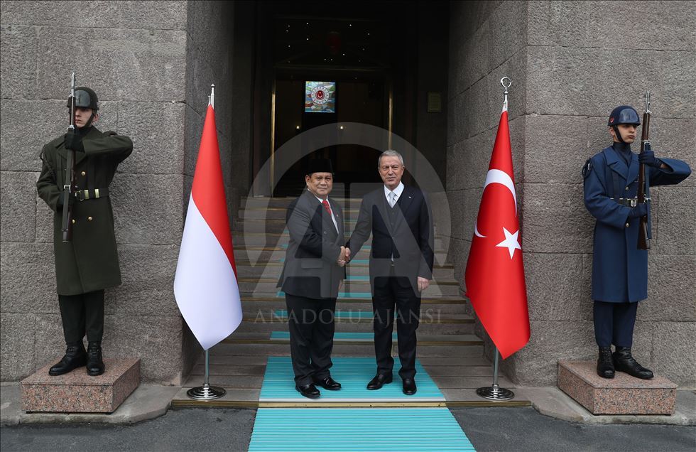 Hulusi Akar - Prabowo Subianto meeting
