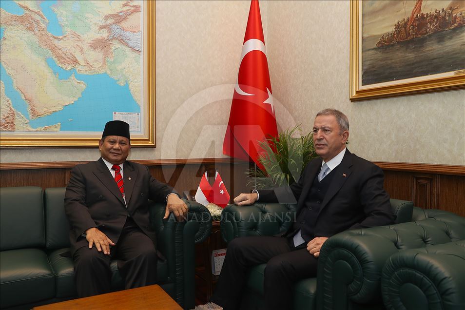 Hulusi Akar - Prabowo Subianto meeting